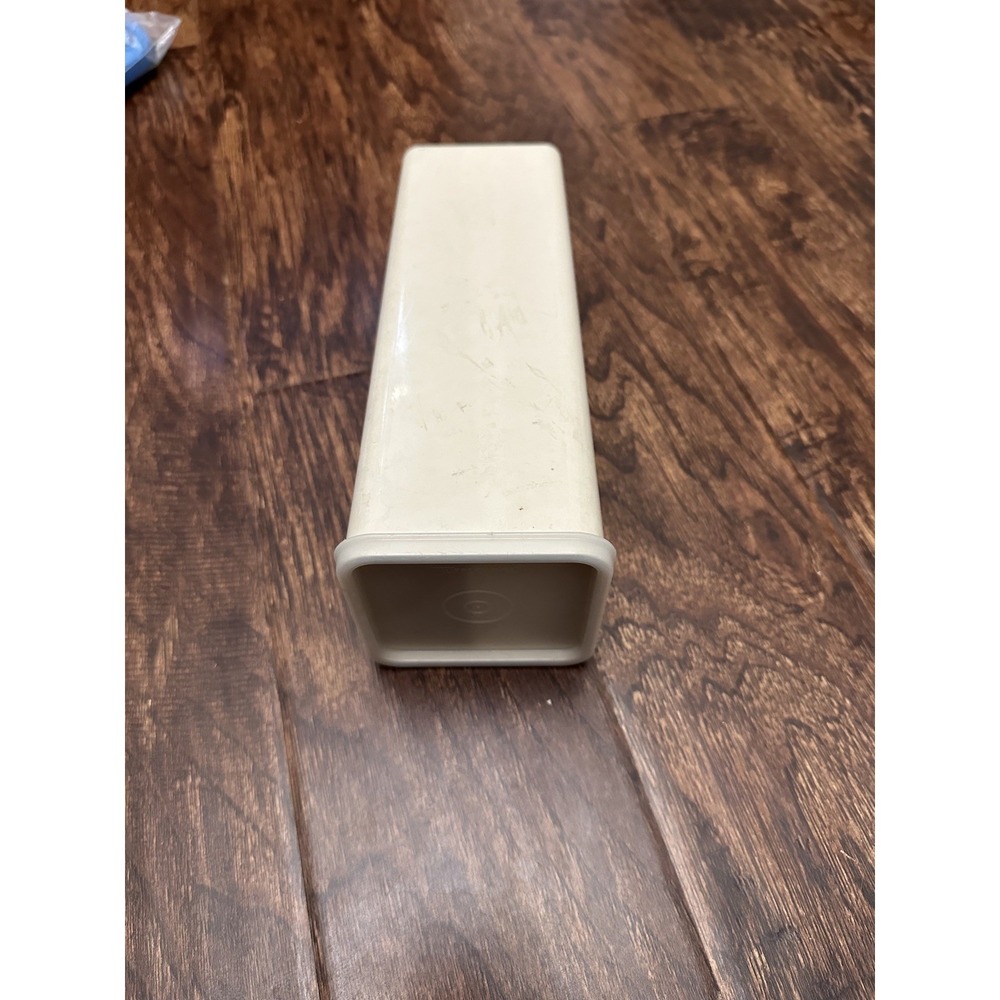 ALMOND VTG Tupperware Cheese Keeper Velveeta Crackers Block STORAGE Holder 1696